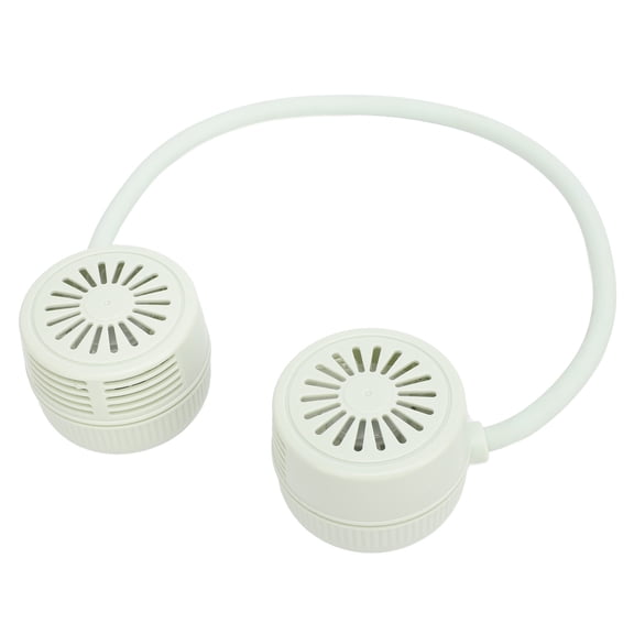 YAHHU Portable Neck Fan 3 Speeds Bladeless Mini Hanging Cooling Neck Fan Quiet USB Rechargeable Personal Wearable Fan for Home Outdoor Travel, Green (5.91 x 5.51 inches / 15.0 x 14.0 cm)