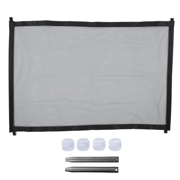 YAHHU Portable Pet Safety Mesh Gate 44.1x29.7in Foldable Doorway & Stairwell Pet & Child Guard, Easy HookOn, No Tools