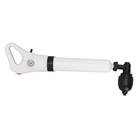 YAHHU Portable Pneumatic Toilet Plunger with Visual Meter & MultiHead Dredger for Bathroom, Sewer & Drain Cleaning
