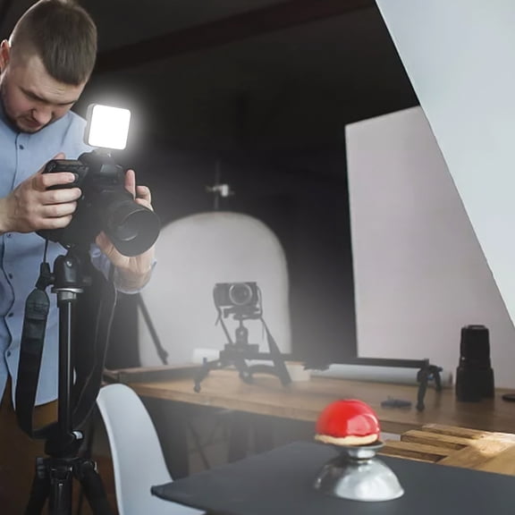 YAHHU Portable RGB LED Video Light Mini Photography Lamp 2500K-9000K Dimmable CRI 95+ Built-in Battery for Vlogging Live Streaming Studio (3.35 inches / 8.5 cm)