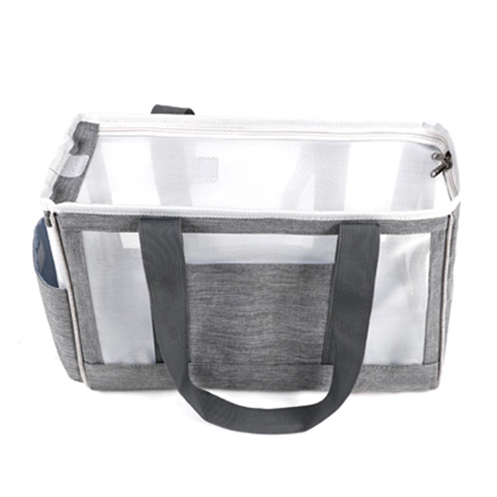 YAHHU Portable Soft-Sided Pet Carrier Backpack Travel Handbag for Cats Dogs, Breathable Mesh Medium Size (Gray) - 17.7 inches / 45 cm