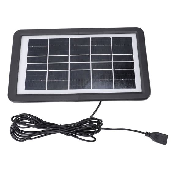 YAHHU Portable Solar Charger Photovoltaic PV Panel Module IP68 Waterproof Monocrystalline 4.5W 10.2 inches / 25.9 cm Outdoor Camping Power with Connector Cable for Mobile Phones and Devices