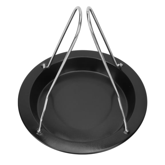YAHHU Portable Stainless Steel Roasting Pan and Vertical Chicken Rack for Outdoor Camping and BBQ