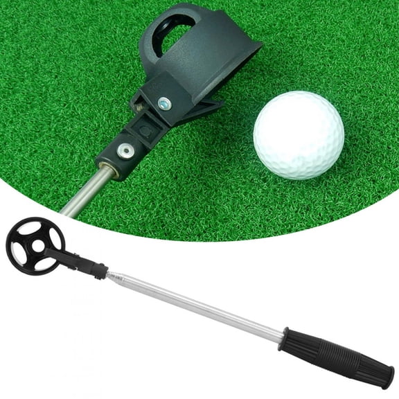 YAHHU Portable Telescopic Golf Ball Retriever, 78.7 inches / 200 cm Extendable Stainless Steel Scooping Pick Up Device with Automatic Locking Mechanism, Lightweight Golf Accessories for Men and Women