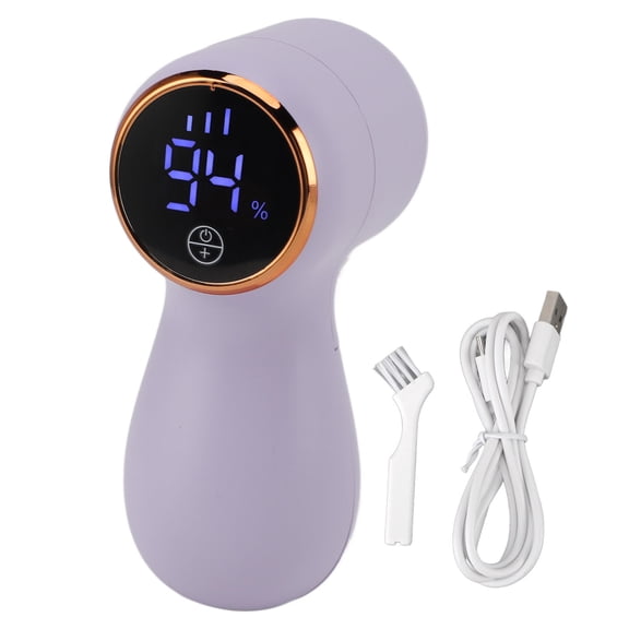 YAHHU Portable USB Rechargeable Lint & Fuzz Remover – 5.5x2.8in,Safe, Versatile, Compact for Clothes, Furniture & Carpets – Purple