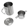 thumbnail image 1 of YAHHU Pour Over Coffee Maker Set Stainless Steel Cup with Filter Lid and Jar for Travel Camping, 1 of 9