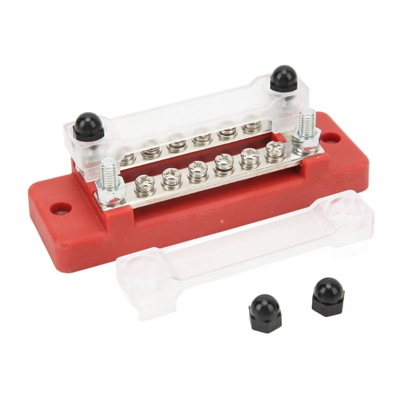 YAHHU Power Distribution Block 12 Terminal 12-48V 150A Marine Busbar for RV Pickup Truck Caravan