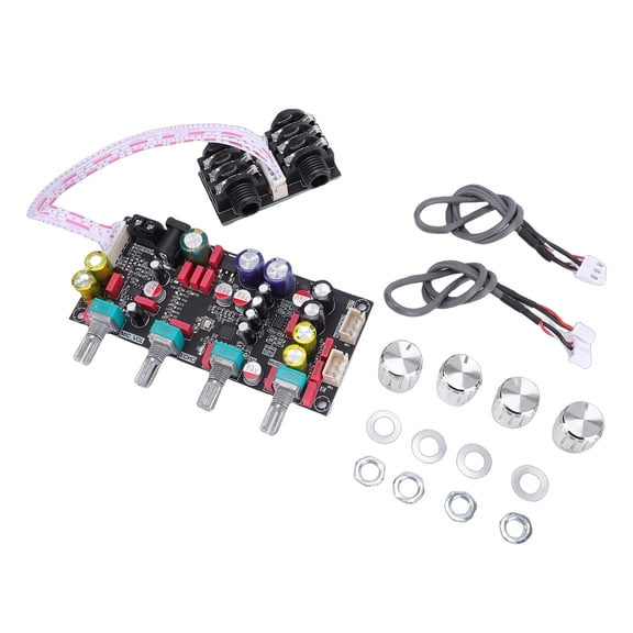 YAHHU Preamplifier Board Digital Power Amplifier Module for Microphones with Dual Jacks DSP Reverb 3D Effect Adjustment Audio Tuning 5.12 inches / 13 cm Home Theater Component[cite: 1]