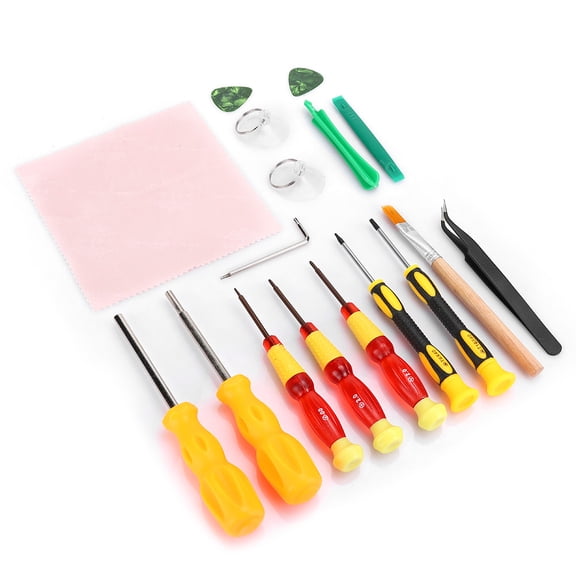 YAHHU Premium 17PCS Disassemble Removal Tools Screwdrivers Set for Nintendo Switch Game Console Controller Maintenance and Complete Repair Kit Accessories
