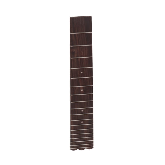 YAHHU Premium 26 Inch Ukulele Rosewood Fretboard 18 Frets Replacement Fingerboard with White Inlay Dots for Guitarists and Luthiers, Musical Instrument Parts, 11.42 inches / 29 cm