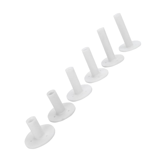 YAHHU Premium 6Pcs Unbreakable Rubber Golf Tee Holders Assortment for Driving Range and Practice Mats, Durable Training Aid Accessories for Enhancing Your Swing (2.36 inches / 6 cm)