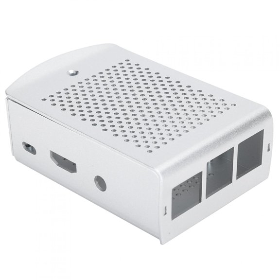 YAHHU Premium Aluminum Alloy Case for Raspberry Pi 3 B+ 2B Motherboard Cooling Protective Box, Silver