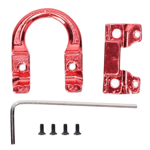 YAHHU Premium Aluminum Archery Metal D Loop U Shape Ring Compound Bow Arrow Nocking Point Shooting Protection Aid Accessory Red 2.75 inches / 6.98 cm