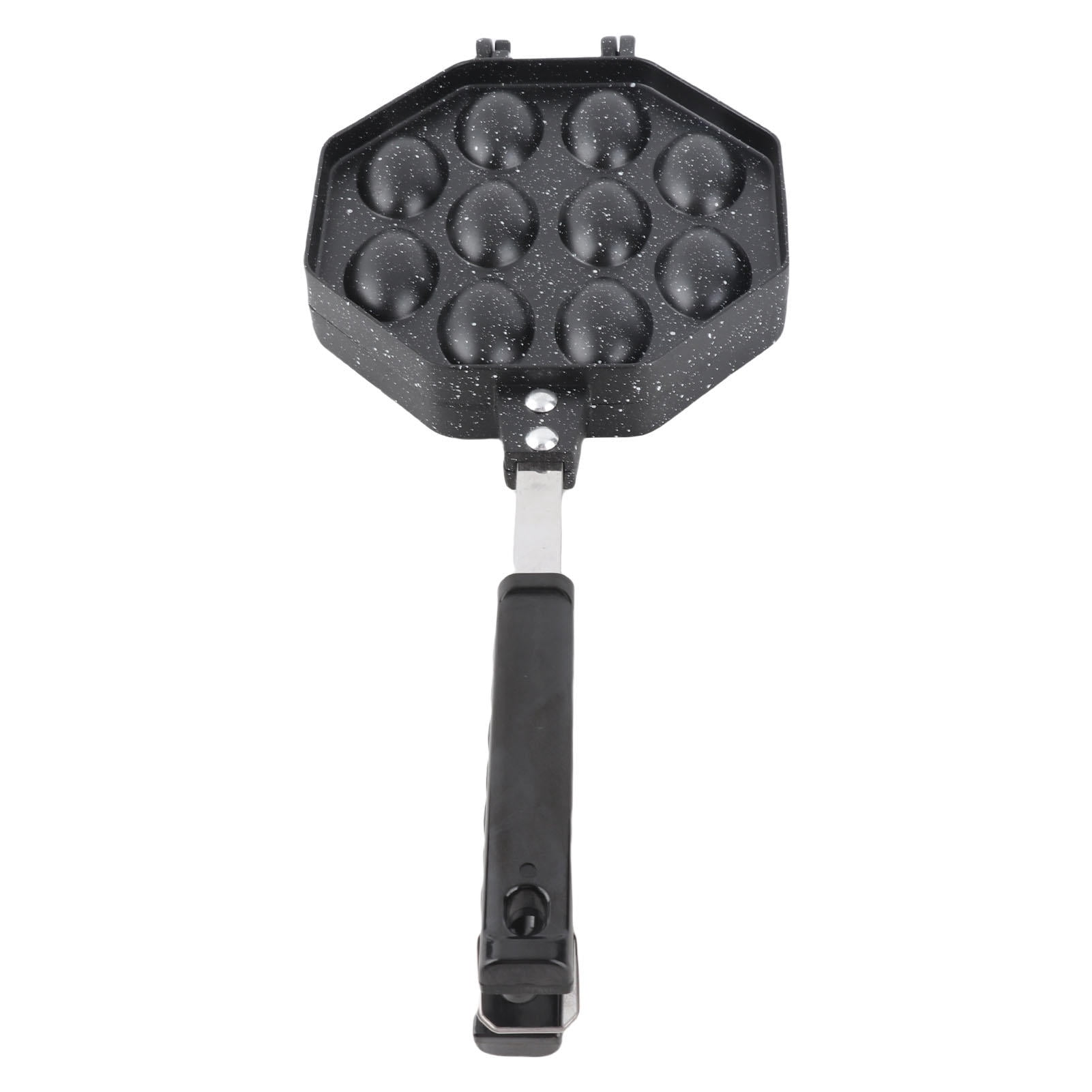 YAHHU Premium Aluminum Egg Waffle Maker – Anti‑Stick, Anti‑Scald Handle, Fast Heat, Portable for Home & Commercial Use