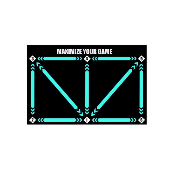 YAHHU Premium AntiSlip Football Training Mat 60x90cm Indoor Dribble & Footwork Skill Enhancement for Kids & Adults