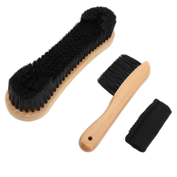 YAHHU Premium Billiard Brush & Cue Cleaning Kit Solid Wood & Nylon Bristle Brush, Soft Cleaning Cloth, DustFree Table & Rail Care Set