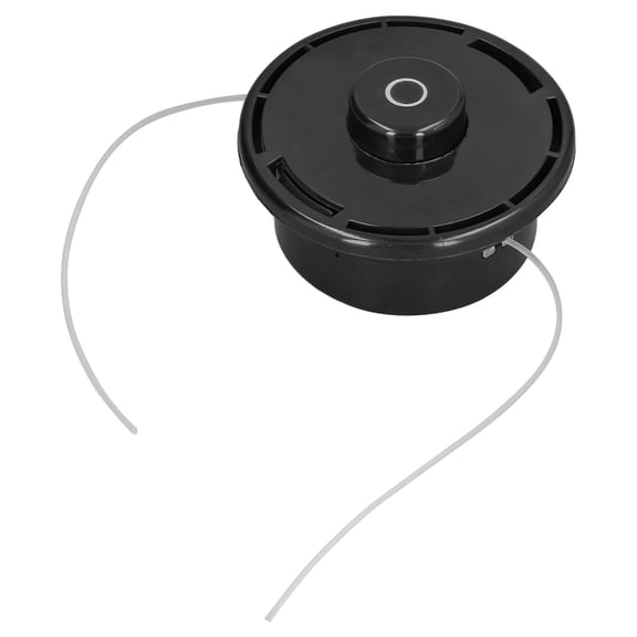 YAHHU Premium Bump Feed String Trimmer Head for M10 Thread (10mm), Heavy Duty Nylon Plastic Lawn Mower Brush Cutter Weeding Machine Head Replacement, 5.1 x 2.8 inches / 13 x 7 cm Black