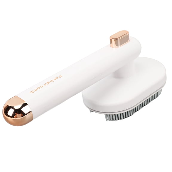 YAHHU Premium Cat Brush for Grooming White Color 90 Degree Rotation Curved High Density Needle Pet Hair Removal Comb For Cats and Dogs Professional Deshedding Tool (9.05 inches / 23 cm)