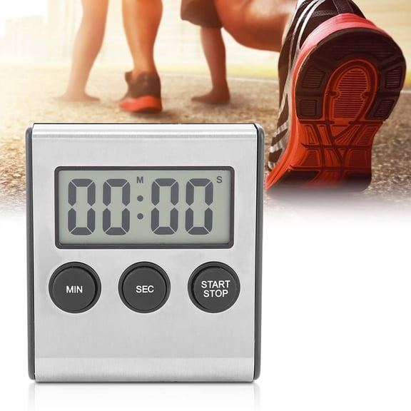 YAHHU Premium Digital Kitchen Timer with Loud Alarm and Big Digits, Accurate Magnetic Desktop Wall Mounted Timer for Classroom, BBQ, Gym & Cooking, 2.95 x 2.56 x 0.79 inches / 7.5 x 6.5 x 2 cm