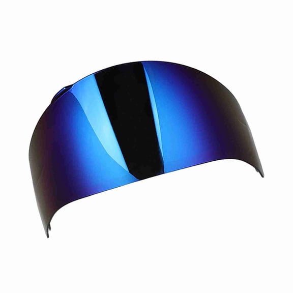YAHHU Premium Full Face Motorcycle Helmet Visor Lens Windshield Replacement Fit for AGV K3SV K5 Models, High Flexibility UV Protection Anti-Explosion Wind Rain Shield, Blue (16.5 inches / 42 cm)