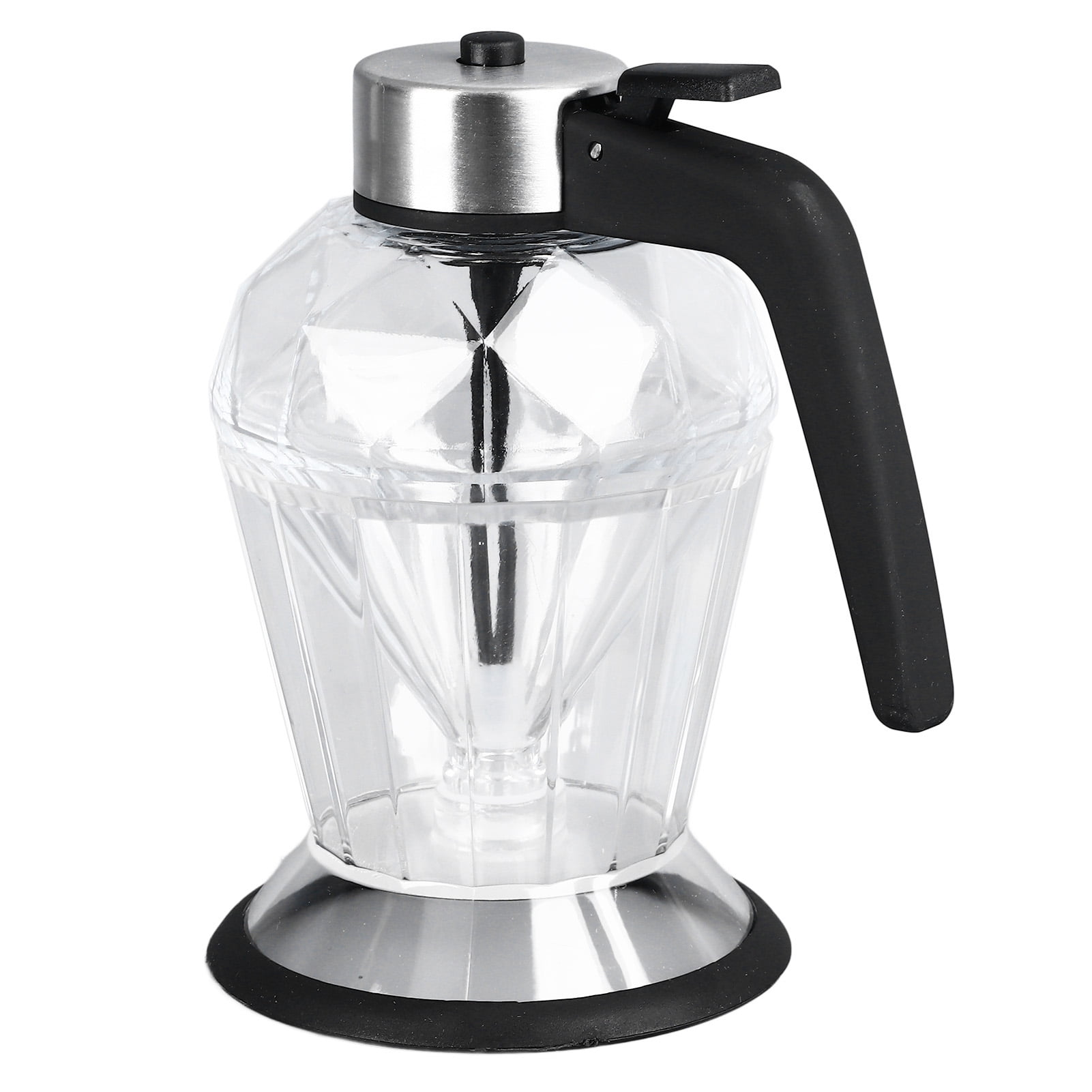 YAHHU Premium Glass Honey Dispenser and Syrup Container with Stand, 13.37 oz / 379 g