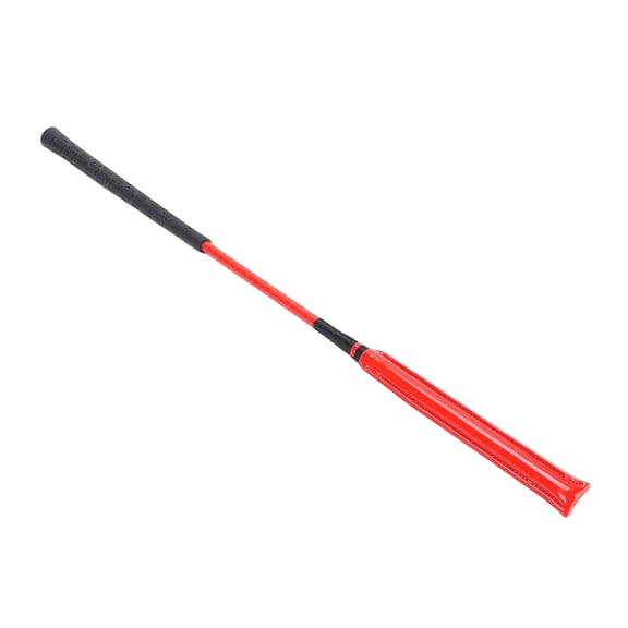 YAHHU Premium Horse Whip Patent Leather Riding Crop Featuring An Anti Slip Silicone Handle Designed For Equestrian Sports Racing And Training Activities In A Striking Red Colorway Measuring 25.6 in