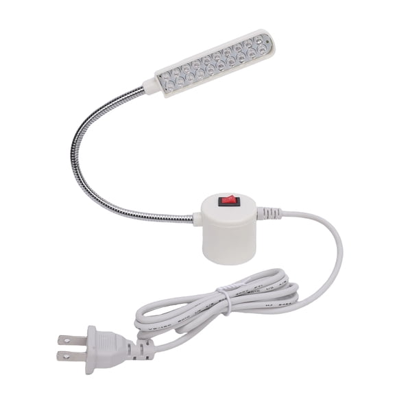 YAHHU Premium LED Sewing Machine Light, 20 LEDs Purple UV Lighting Waterproof Work Lamp with Strong Magnetic Base & Flexible Gooseneck Gooseneck Night Light (1.4m Cable / 55.12 inches)