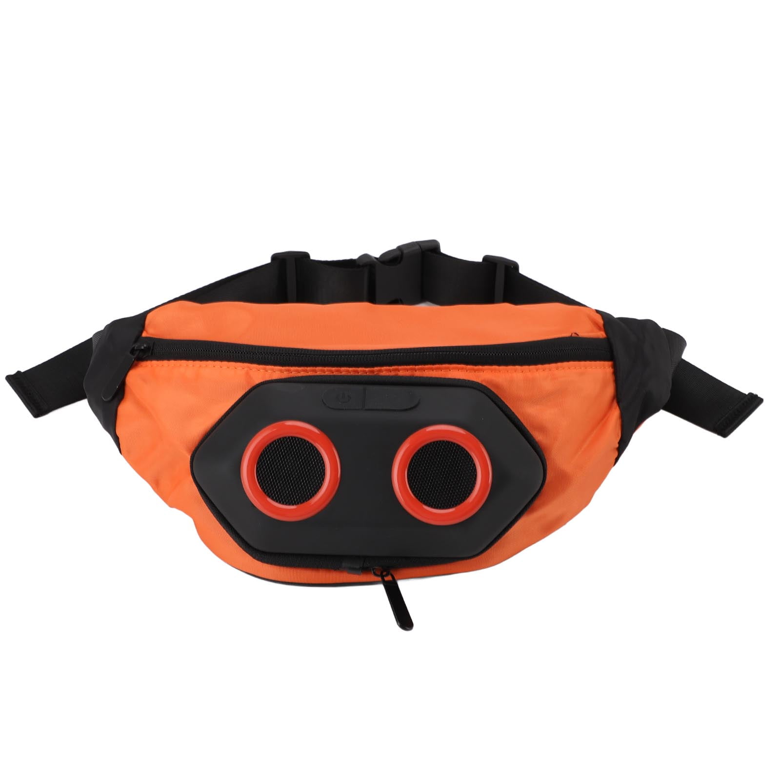 YAHHU Premium Outdoor Waist Pack Speaker with Bluetooth, Detachable Waterproof Running Belt Pouch Loud Sound Sport Bag for Hiking & Workout, 9.8 x 6.9 Inches / 25 x 17.5 cm, Orange
