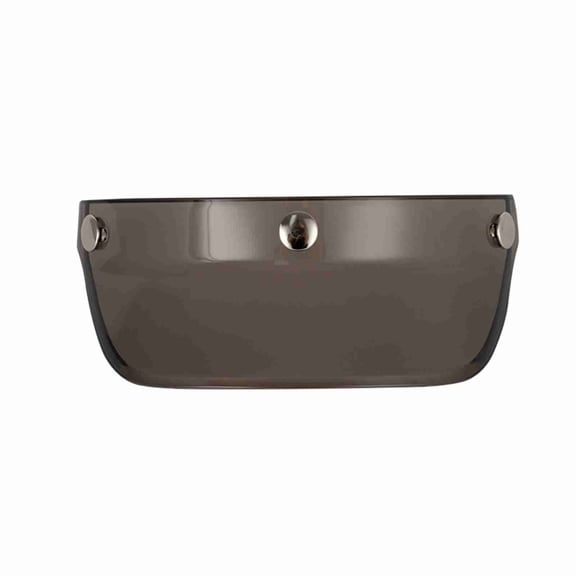 YAHHU Premium Retro 3/4 Open Face Motorcycle Helmet Visor with 3-Snap Design, Universal Fit Anti-Sun Shield, Durable Resin Lightweight Replacement Peak for Daily Riding, Light Brown