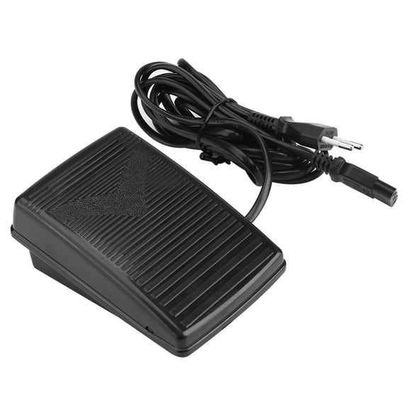 YAHHU Premium Sewing Machine Foot Control Pedal, Durable Plastic Operated Controller Replacement Part with EU Plug 200-240V, 9.06 inches / 23.00 cm Length