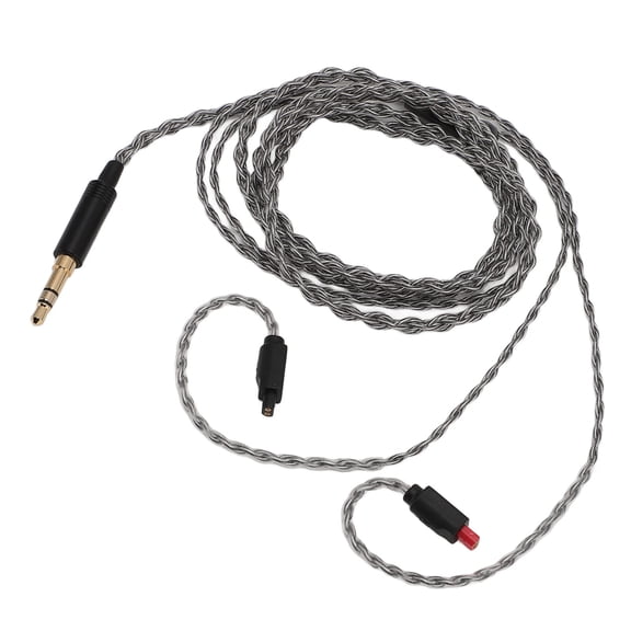 YAHHU Premium Silver Plated Copper Upgrade Headphone Cable 4 Strands Balanced 3.5mm Replacement Cord for Audio-Technica ATH IM04 IM03 IM02 IM01 IM50 IM70 (3.9ft / 1.2m)