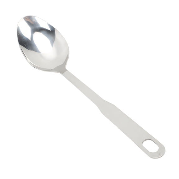 YAHHU Premium Stainless Steel Long Handle Serving Spoon, 13 Inches / 33 cm Solid Cooking Scoop Heavy Duty Kitchen Utensils for Soup, Basting & Mixing, Seamless Design for Restaurant Hotel Home Use