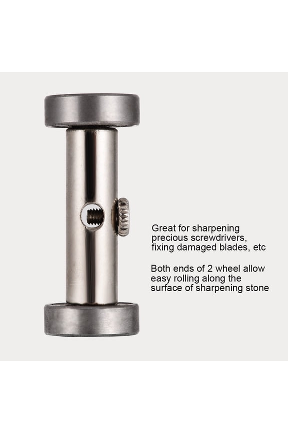 Premium Watch Wristwatch Screwdriver Sharpening Guide Sharpener Holder Jewelry Repair Tool Kit, Anti-Rust Metal Construction, Small and Lightweight (2.17 inches / 5.5 cm) - Silver