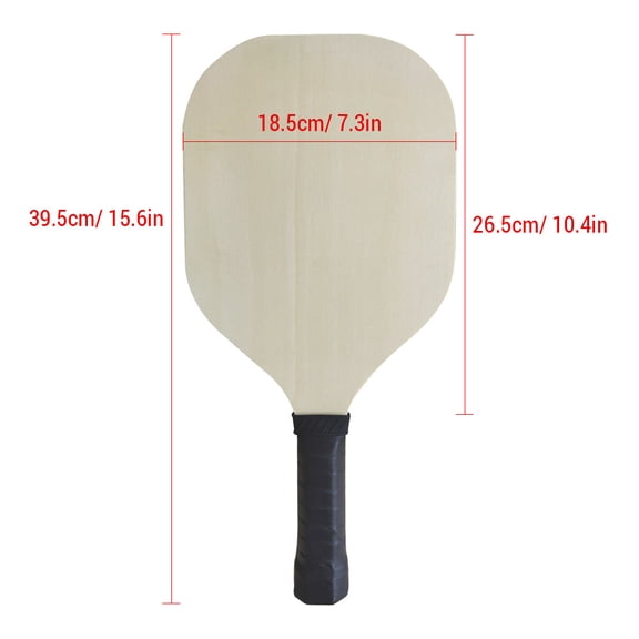 YAHHU Premium Wood Pickleball Paddle High Performance Lightweight Sports Pickleball Racket DIY Blank Pickleball Racquet for Outdoor Indoor Court Play 15.6x7.3 Inches / 39.5x18.5 cm