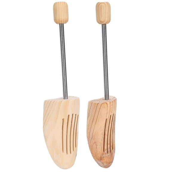 YAHHU Premium Wooden Spring Shoe Tree Professional Shoe Stretcher and Shaper Support for Men and Women, Natural Wood, S (12.4 inches / 31.5 cm)