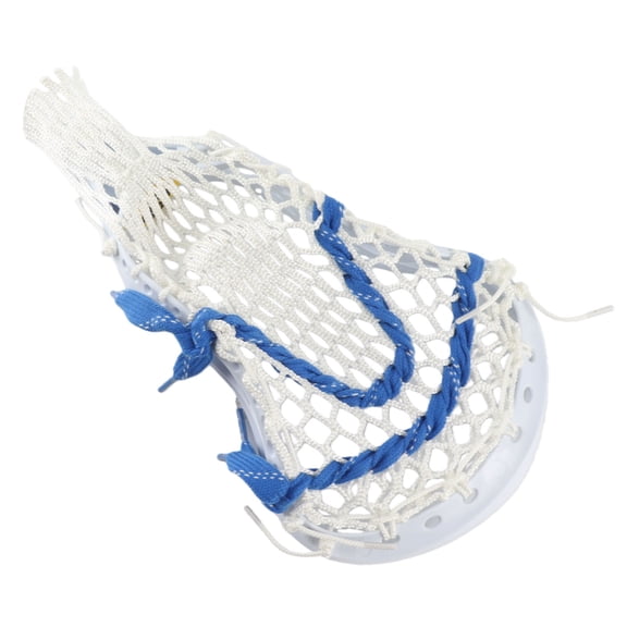 YAHHU Pro Attack/ Midfield Short Stick Lacrosse Heads, White - High Strength Nylon Wear Proof Mesh Strung for Teenager Training and Competition