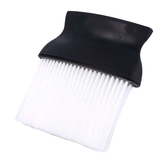 YAHHU Pro Wide Neck Duster Clean Brush Barbers Hair Cutting Hairdressing Stylist Salon Ear Neckline Dusting Brush Soft PP Hair Touch Feeling Black and White 5.04 inches / 12.8 cm