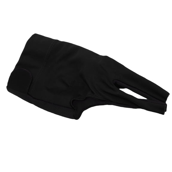 YAHHU Professional 3 Finger Billiard Pool Glove, Breathable Anti-Slip Right Hand Cue Sport Glove for Men Women, Black Edition (4.72 inches / 12 cm)