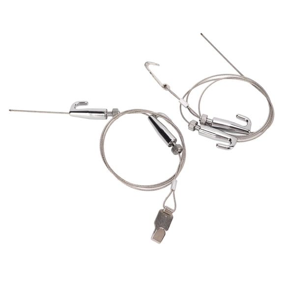 YAHHU Professional Adjustable Picture Rail Hanging System Wire Kit for Exhibition Art Gallery, 3.28 ft / 1 m, 2 Pieces