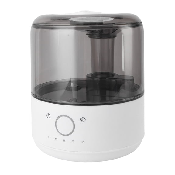 YAHHU Professional Aromatherapy Humidifier, 3.5L Large Capacity Low Noise Essential Oil Diffuser with Round Color Night Light, Transparent Gray (7.9 x 9.4 inches / 20 x 24 cm)