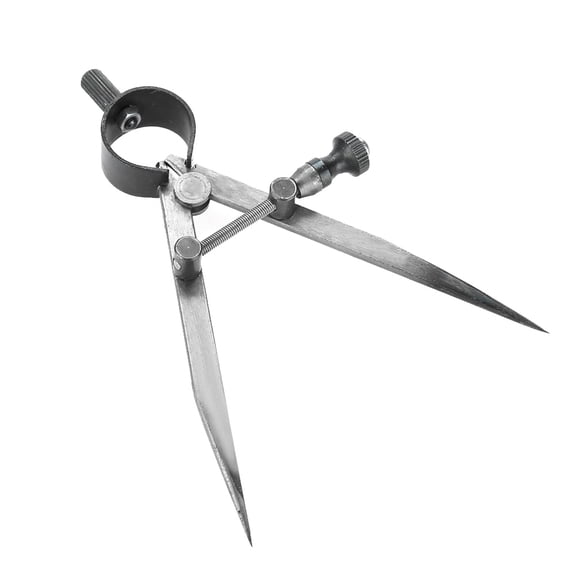 YAHHU Professional Jewelry Toolmaker Precision Angle Measuring Compass Divider Adjustable Craft Tool for Craftsman Architects and Carpenters Heavy Duty Stainless Steel Caliper 4.92 inches / 12.5 cm