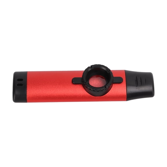 YAHHU Professional Metal Kazoo Adjustable Tone Resin Mouthpiece with 5 Flute Diaphragms Lanyard Storage Box, Woodwind Musical Instrument for Beginners Kids Adults, Red