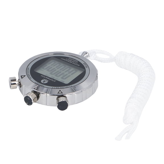 YAHHU Professional Metal Stopwatch 0.01 Second Timing Digital Stop Watch with Alarm Calendar for Sports Competitions, Games, Coaches and Referees - Water Resistant (5.12 inches / 13 cm)