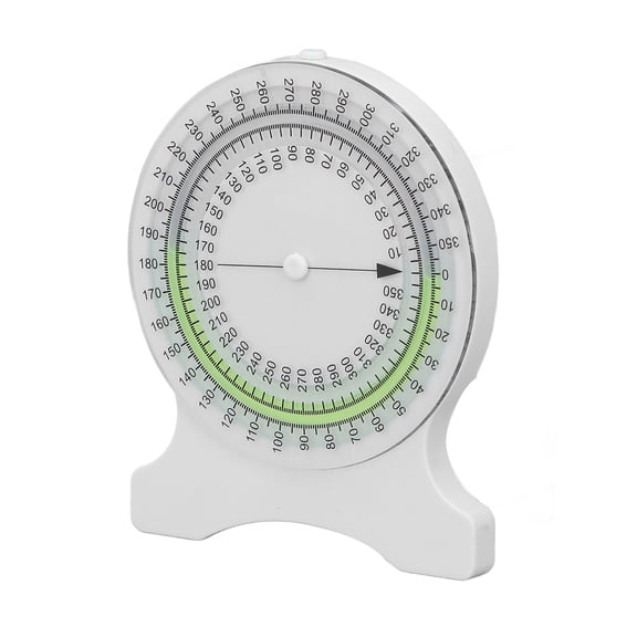 YAHHU Professional Physical Therapy Bubble Inclinometer Gauge for Accurate Joint Range of Motion Measurement, Non-Leak Evaluation Tool for Medical Students, Clinics & Rehabilitation Centers, Green