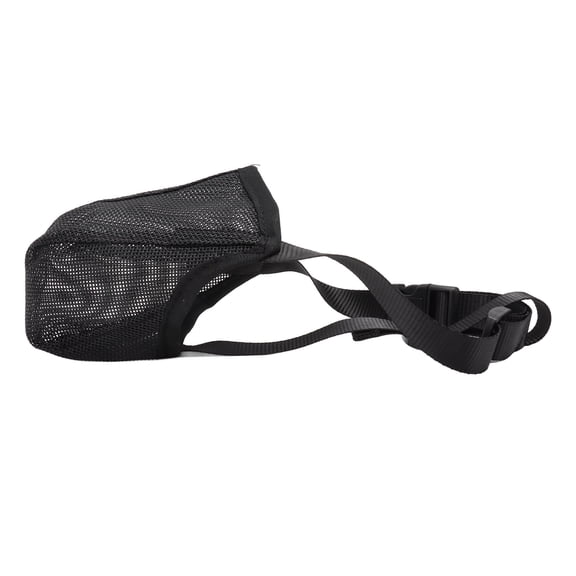 YAHHU Professional Soft Mesh Dog Muzzle for Small Medium Large Dogs, Breathable Anti-Biting Barking Pet Mouth Cover, Adjustable Safety Straps, L Size, 5.1 x 6.3 inches / 13 x 16 cm