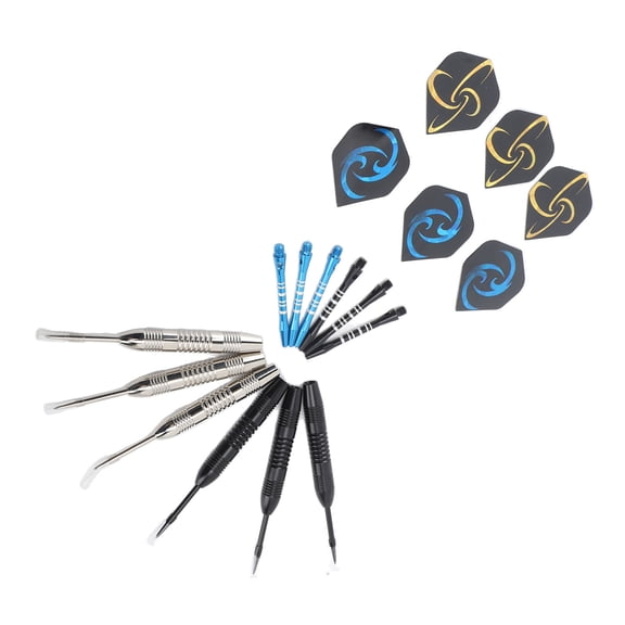 YAHHU Professional Steel Tip Dart Set with Knurled Fluted Design for Party Game and Home Entertainment, High-Quality Metal Darts