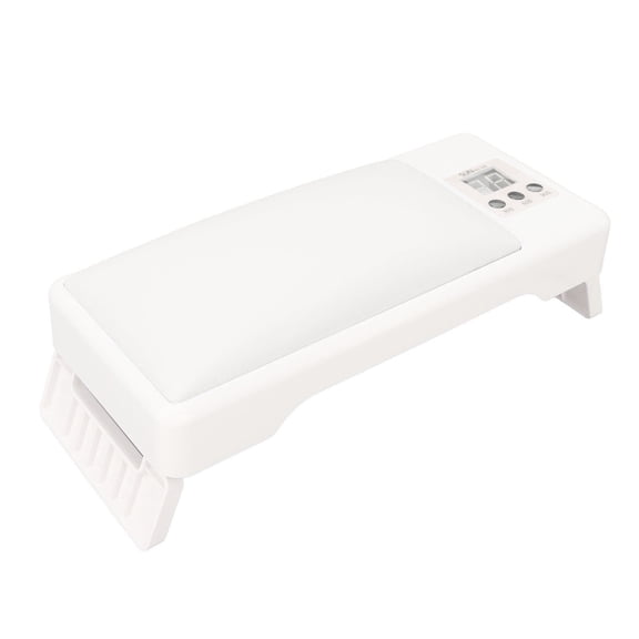 YAHHU Professional UV LED Nail Lamp with Comfortable Hand Pillow, Folding Portable Gel Polish Curing Light Dryer Device for Expert Nail Artists and Beginners, White, 12.60 inches / 32.0 cm