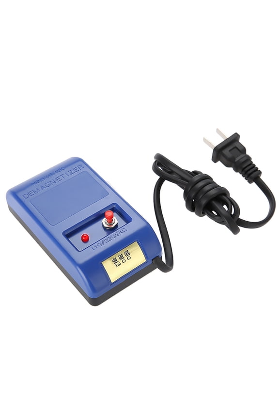 Professional Watch Demagnetizer Tool - Mechanical Watch Repair Demagnetizing Equipment - Lightweight Plastic Demagnetizer for Watchmakers (110V US Plug, Blue, 4.3 in / 11 cm)
