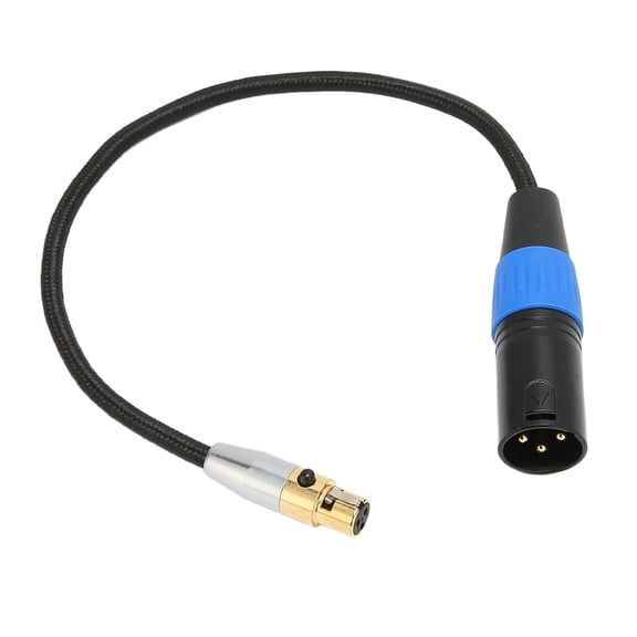 YAHHU Professional XLR Male to Mini XLR Female Cable Adapter 3 Pin Connector for Camera, Mixer, Microphone & Recorder - High Quality Audio Interconnect Cord, Length 39.37 inches / 100 cm