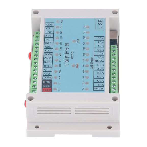 YAHHU Programmable Logic Controller RX10T Multi Channel PLC Industrial Control Board for Solenoid Valve Time Relay 1224V (5.91 inches / 15 cm Length)